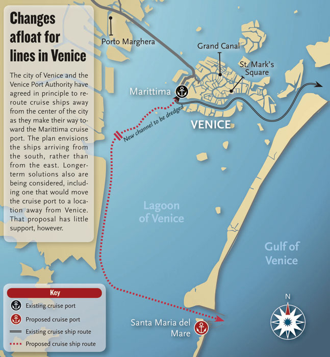 cruise terminal venice map