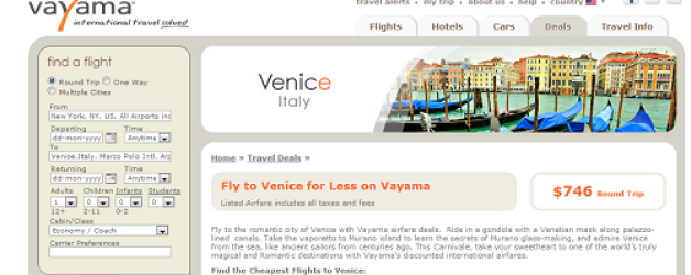 vayama international flights